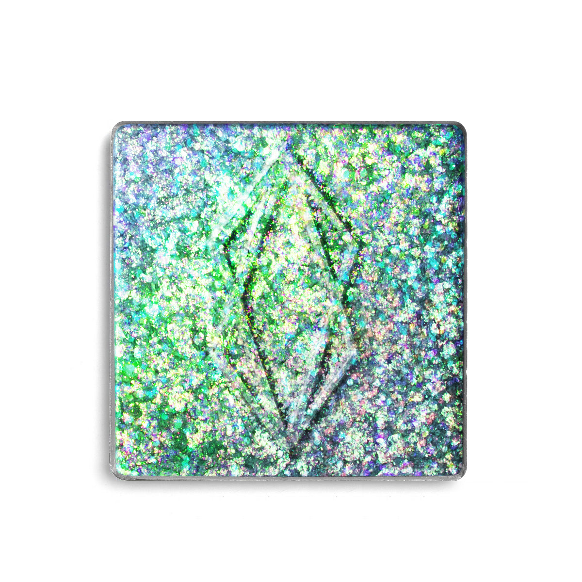 Emerald - Vegan Pure Metals Tekli Far Yeşil, buz mavisi, açık gümüş ve menekşe rengine geçiş yapan holo efektli multichrome