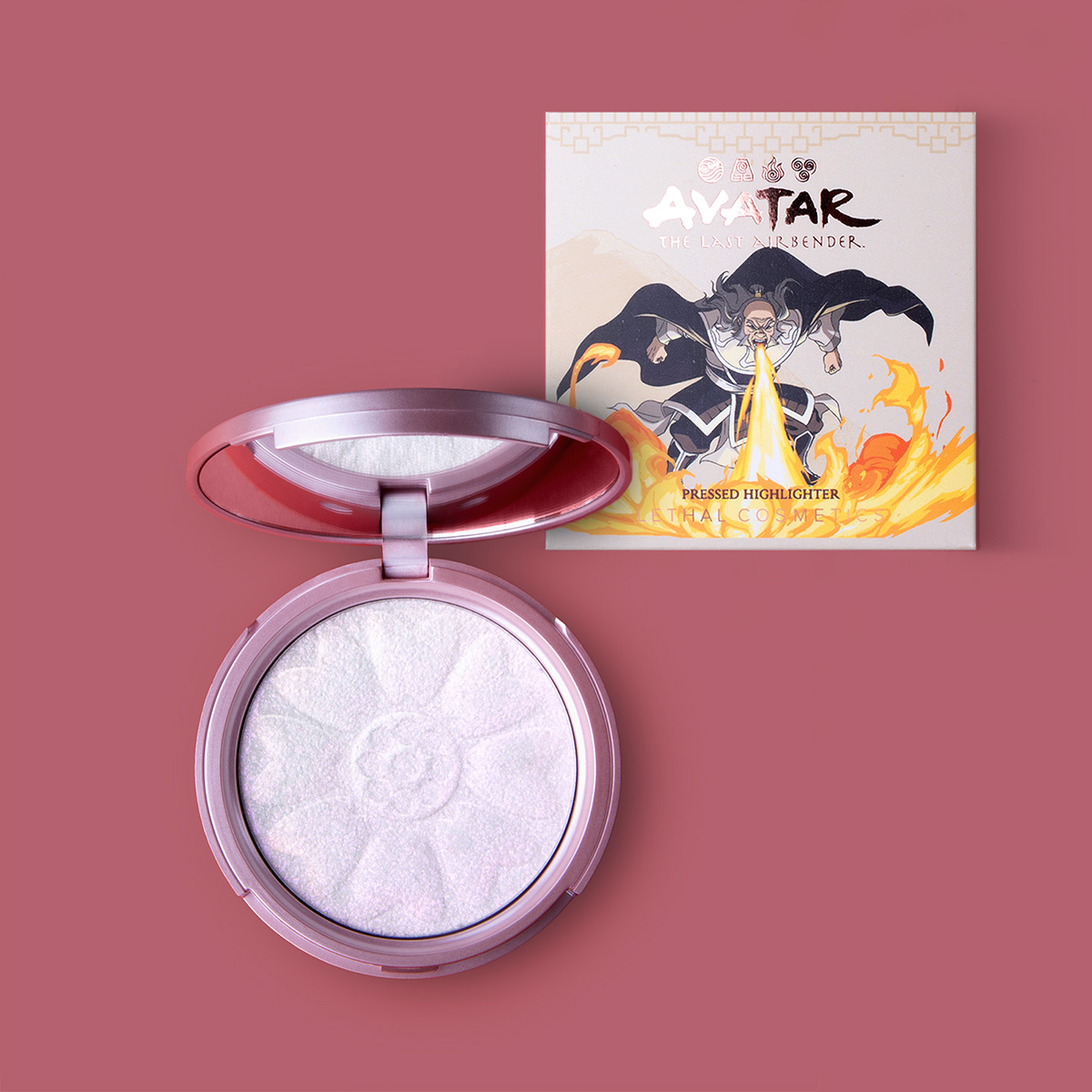 White Lotus - Vegan Aydınlatıcı (Highlighter) Transparent tabanlı şeftali ve altın duochrome